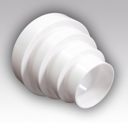 Переходник универсальный для круглых воздуховодов ПУ15.12.10.8 ...